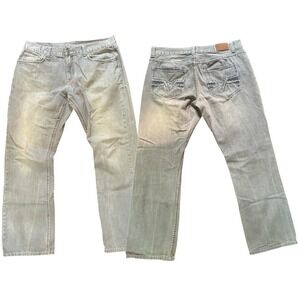 Fly Paper embroidered baggy jeans 36x32